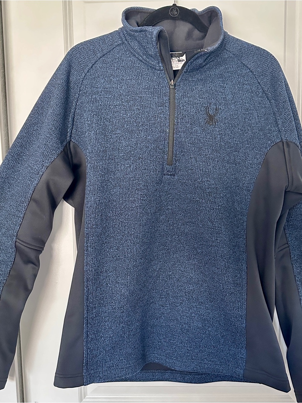 Spyder Outbound Half Zip Pullover Blue Black Men’s Size L